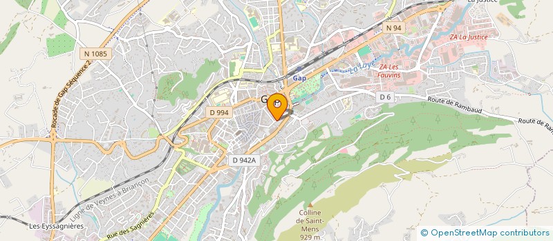 localisation de l'entreprise MADAME EVELYNA DAVID  GAP