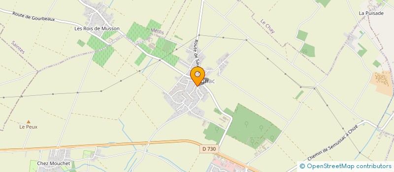 localisation de l'entreprise MADAME EVELYNA DELHOUMEAU  SEMUSSAC