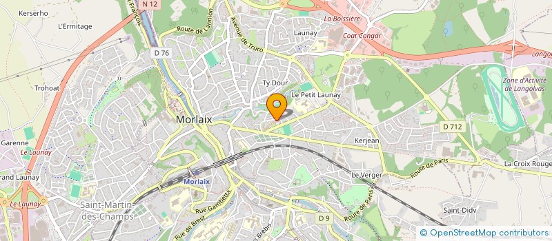 localisation de l'entreprise MADAME EVELYNA PERON à MORLAIX