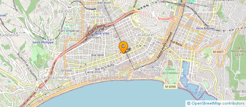 localisation de l'entreprise MADAME EVELYNE ABIHSSIRA à NICE