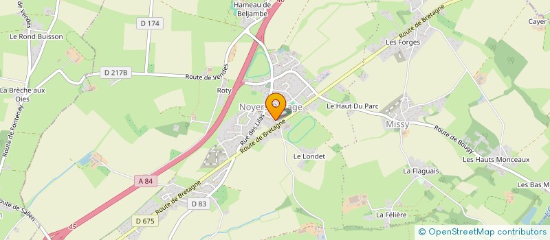 localisation de l'entreprise MADAME EVELYNE ALEXANDRE  VAL D'ARRY