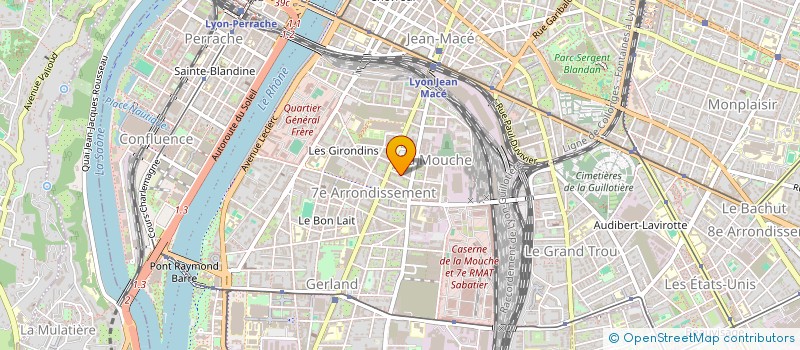 localisation de l'entreprise MADAME EVELYNE ANDREZE-LOUISON  LYON 7EME