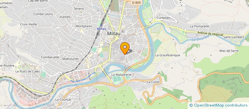 localisation de l'entreprise MADAME EVELYNE ANGEVIN à MILLAU