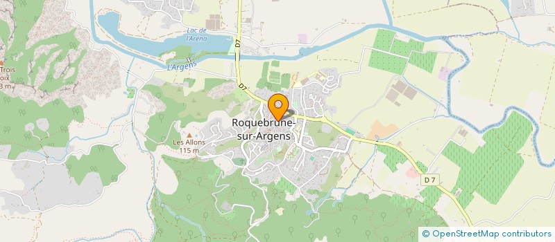 localisation de l'entreprise MADAME EVELYNE ARABEYRE  ROQUEBRUNE-SUR-ARGENS
