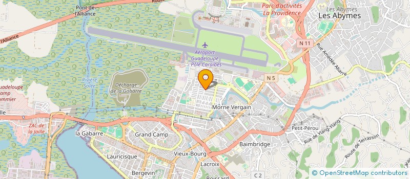 localisation de l'entreprise MADAME EVELYNE ARCHIMEDE à LES ABYMES