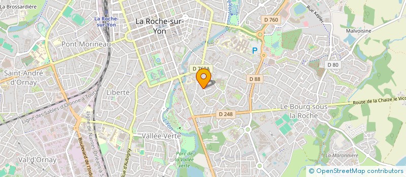 localisation de l'entreprise MADAME EVELYNE AUBRY à LA ROCHE-SUR-YON