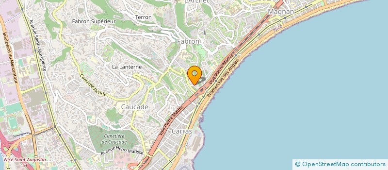 localisation de l'entreprise MADAME EVELYNE BADIE à NICE