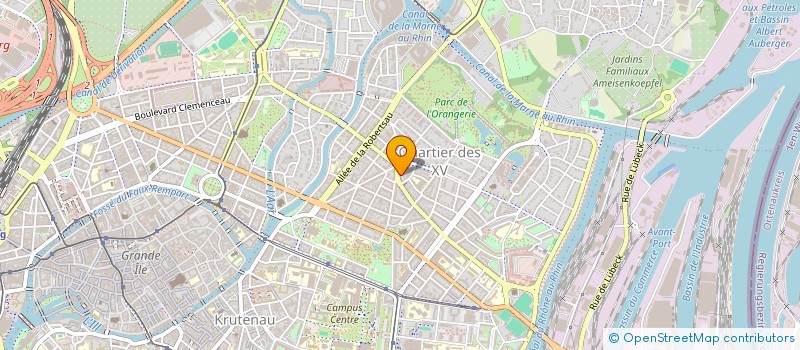 localisation de l'entreprise MADAME EVELYNE BAPTIS à STRASBOURG