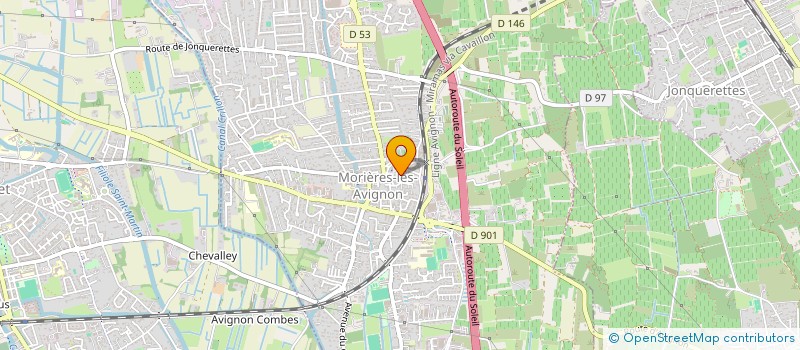 localisation de l'entreprise MADAME EVELYNE BAS  MORIERES LES AVIGNON