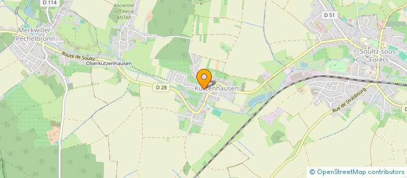 localisation de l'entreprise MADAME EVELYNE BASTIAN  KUTZENHAUSEN