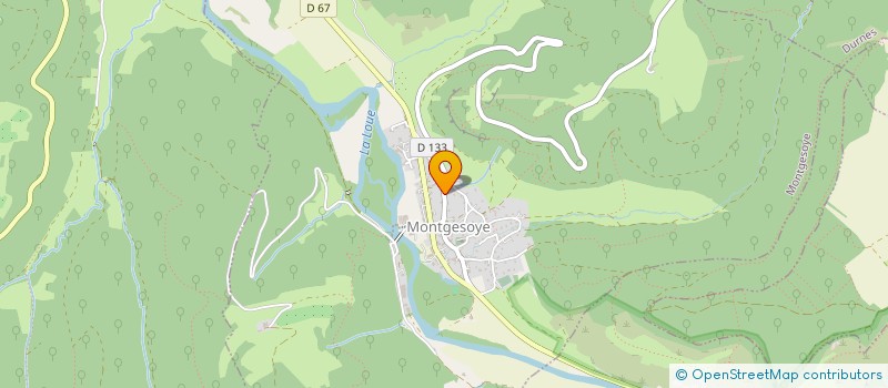 localisation de l'entreprise MADAME EVELYNE BAVEREL  MONTGESOYE