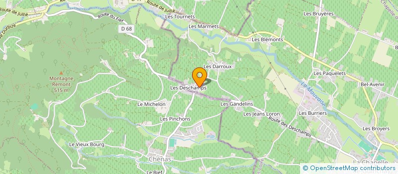 localisation de l'entreprise MADAME EVELYNE BENON à LA CHAPELLE-DE-GUINCHAY