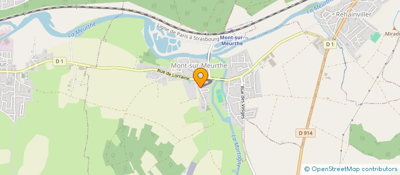 localisation de l'entreprise MADAME EVELYNE BERNARDY  MONT-SUR-MEURTHE