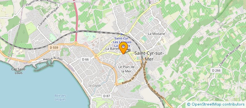 localisation de l'entreprise MADAME EVELYNE BERNASCONI à SAINT-CYR-SUR-MER