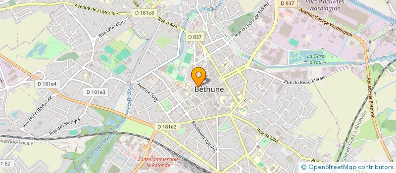 localisation de l'entreprise MADAME EVELYNE BERTAND à BETHUNE