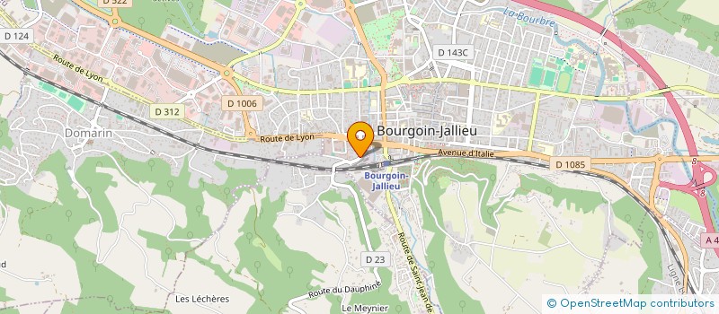 localisation de l'entreprise MADAME EVELYNE BERTHEAU  BOURGOIN-JALLIEU