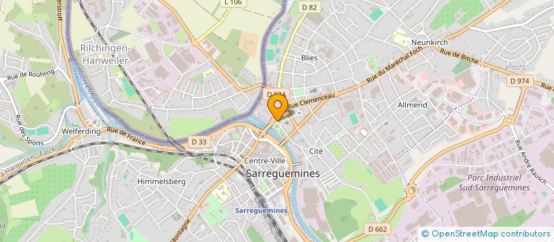 localisation de l'entreprise MADAME EVELYNE BERTRAND à SARREGUEMINES