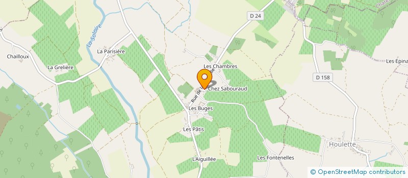 localisation de l'entreprise MADAME EVELYNE BIAIS à SAINTE-SEVERE