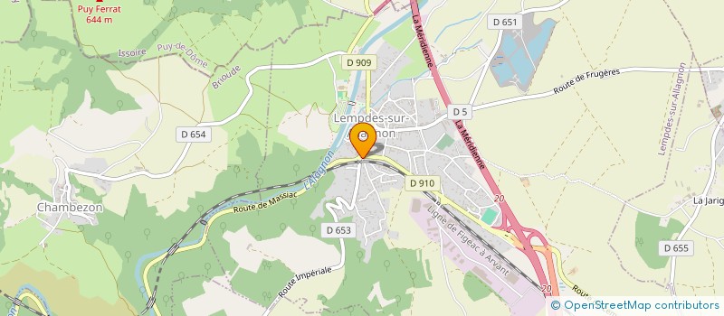 localisation de l'entreprise MADAME EVELYNE BISCARAT  LEMPDES-SUR-ALLAGNON