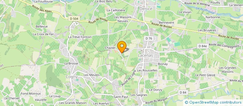 localisation de l'entreprise MADAME EVELYNE BLANCHARD  LACENAS