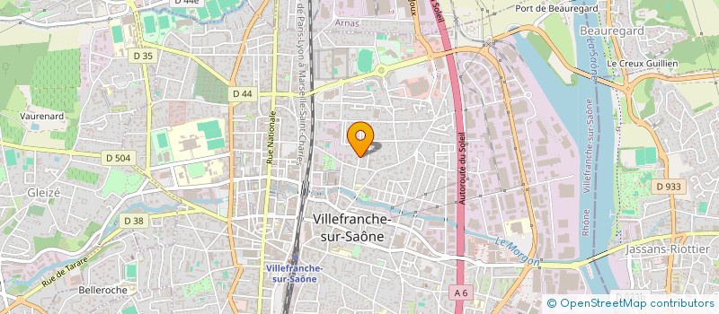 localisation de l'entreprise MADAME EVELYNE BLANCHARD  VILLEFRANCHE-SUR-SAONE