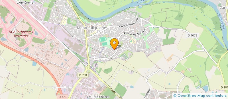 localisation de l'entreprise MADAME EVELYNE BOISARD  MONTREUIL-JUIGNE