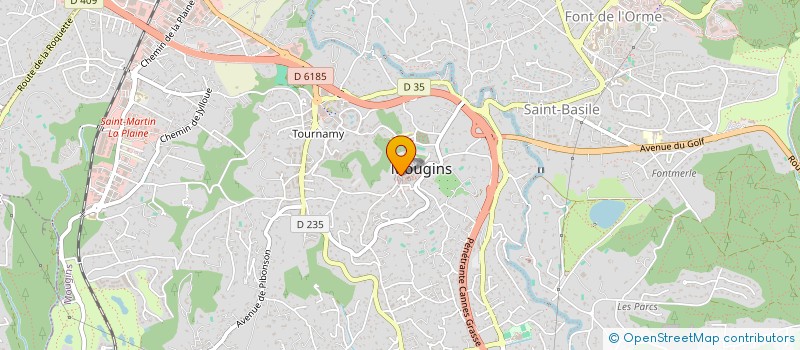 localisation de l'entreprise MADAME EVELYNE BOLORE à MOUGINS