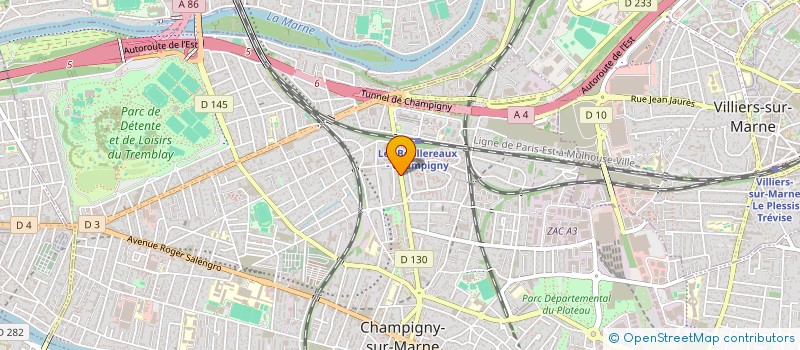 localisation de l'entreprise MADAME EVELYNE BONNAMY à CHAMPIGNY-SUR-MARNE
