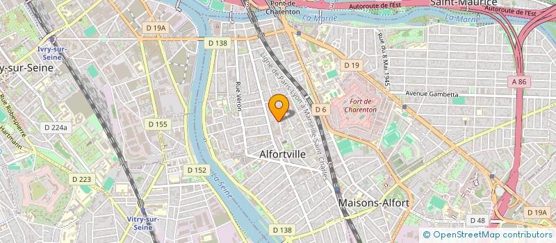 localisation de l'entreprise MADAME EVELYNE BONNOT à ALFORTVILLE