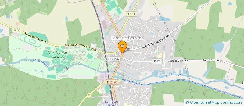 localisation de l'entreprise MADAME EVELYNE BONO  LAMOTTE-BEUVRON