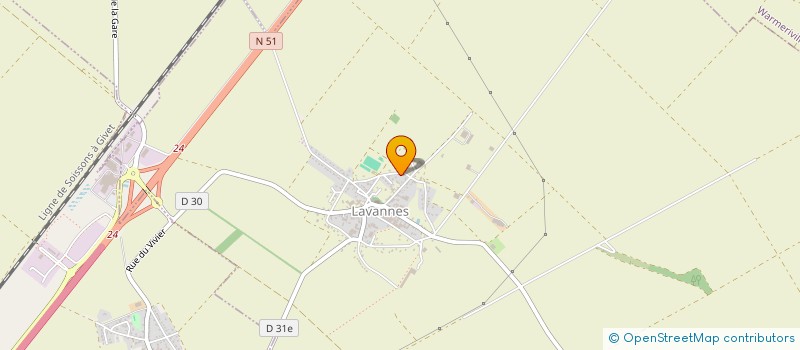 localisation de l'entreprise MADAME EVELYNE BONTEMPS  LAVANNES