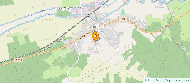 localisation de l'entreprise MADAME EVELYNE BONVEHI  SERMAIZE-LES-BAINS