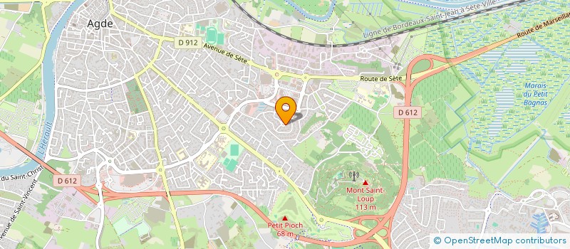 localisation de l'entreprise MADAME EVELYNE BOSSET  AGDE