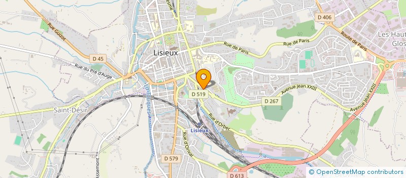 localisation de l'entreprise MADAME EVELYNE BOUDARENE  LISIEUX