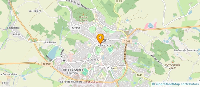 localisation de l'entreprise MADAME EVELYNE BOUDAUD  POUZAUGES