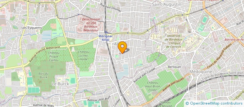 localisation de l'entreprise MADAME EVELYNE BOUDET  MERIGNAC