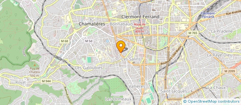 localisation de l'entreprise MADAME EVELYNE BOUDOT à CLERMONT-FERRAND
