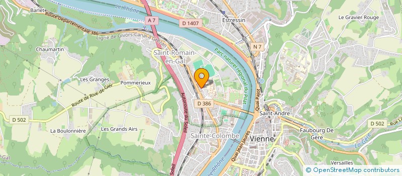 localisation de l'entreprise MADAME EVELYNE BOUGET  SAINT-ROMAIN-EN-GAL