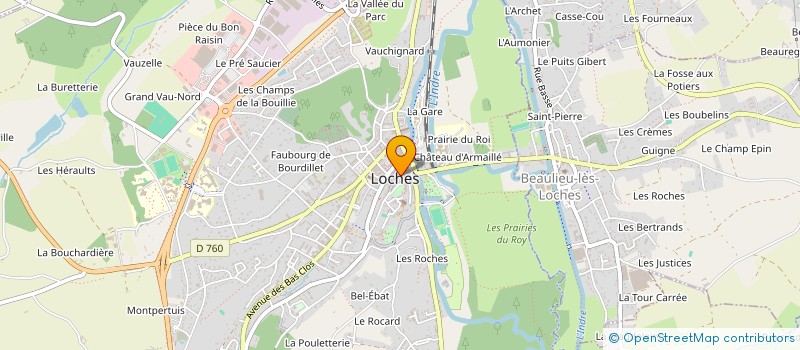 localisation de l'entreprise MADAME EVELYNE BOUIGEON à LOCHES