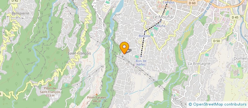 localisation de l'entreprise MADAME EVELYNE BOVALO  SAINT-DENIS