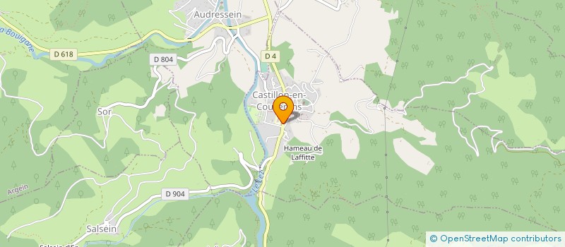 localisation de l'entreprise MADAME EVELYNE BOYER à CASTILLON-EN-COUSERANS