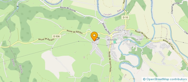 localisation de l'entreprise MADAME EVELYNE BRASSAT  BIDACHE