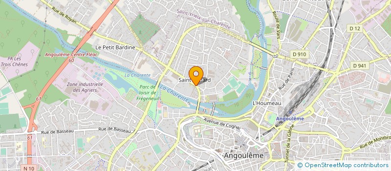 localisation de l'entreprise MADAME EVELYNE BRIMEAUD à ANGOULEME