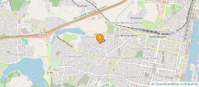 localisation de l'entreprise MADAME EVELYNE BROSSAUD à SAINT-NAZAIRE