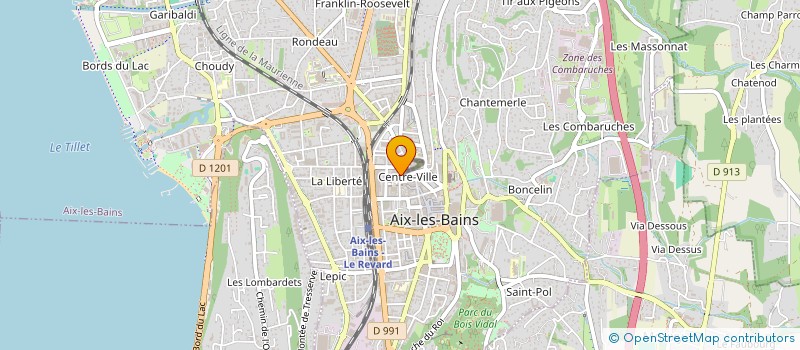 localisation de l'entreprise MADAME EVELYNE BRUN à AIX-LES-BAINS