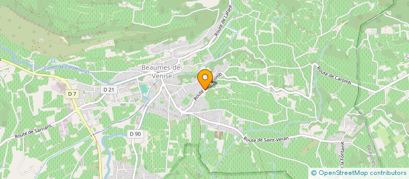 localisation de l'entreprise MADAME EVELYNE CAFARELLI  BEAUMES-DE-VENISE