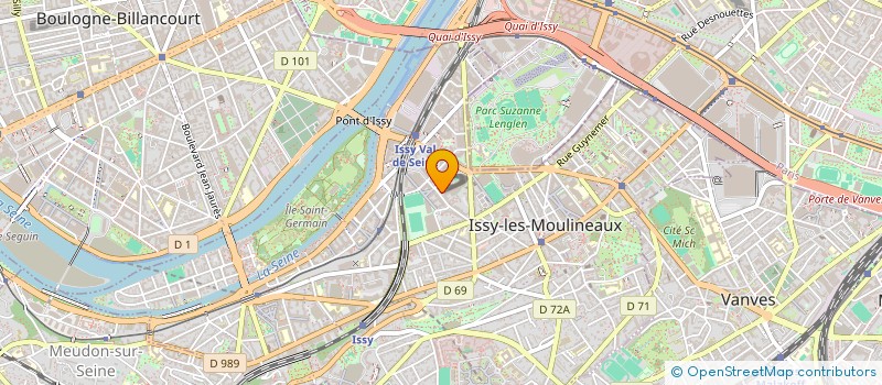 localisation de l'entreprise MADAME EVELYNE CALMELS à ISSY-LES-MOULINEAUX