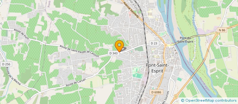 localisation de l'entreprise MADAME EVELYNE CANAVERO  PONT-SAINT-ESPRIT