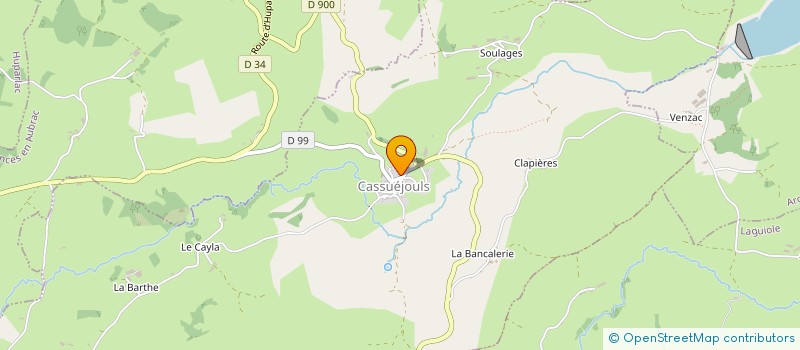 localisation de l'entreprise MADAME EVELYNE CAPOULADE  LAGUIOLE