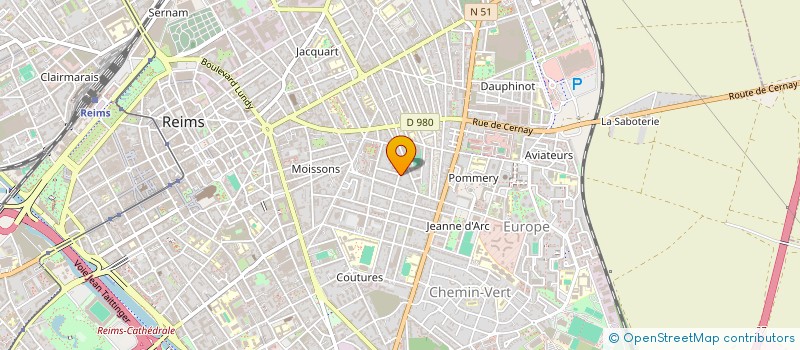 localisation de l'entreprise MADAME EVELYNE CASAGRANDE à REIMS